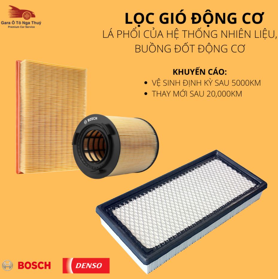 Chức năng của lọc gió ô tô
